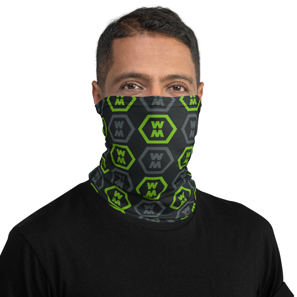 Black & Green Neck Gaiter