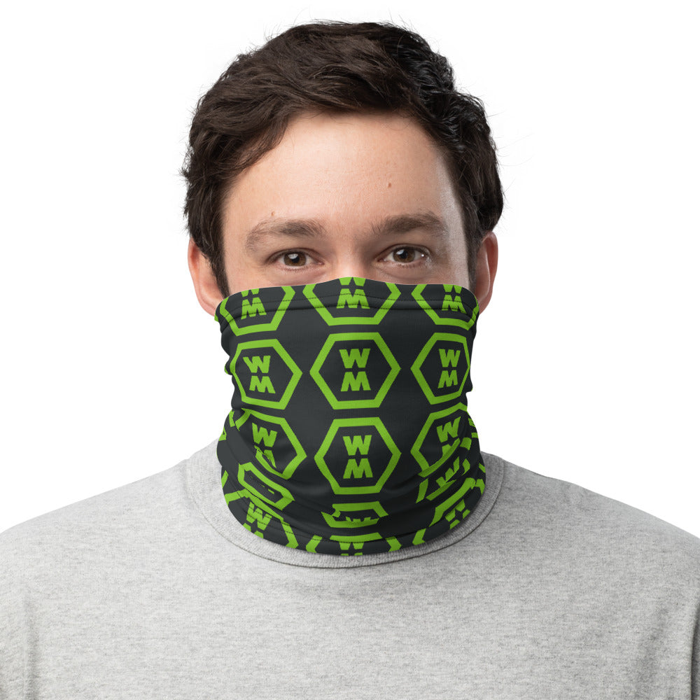 Black & Green Neck Gaiter