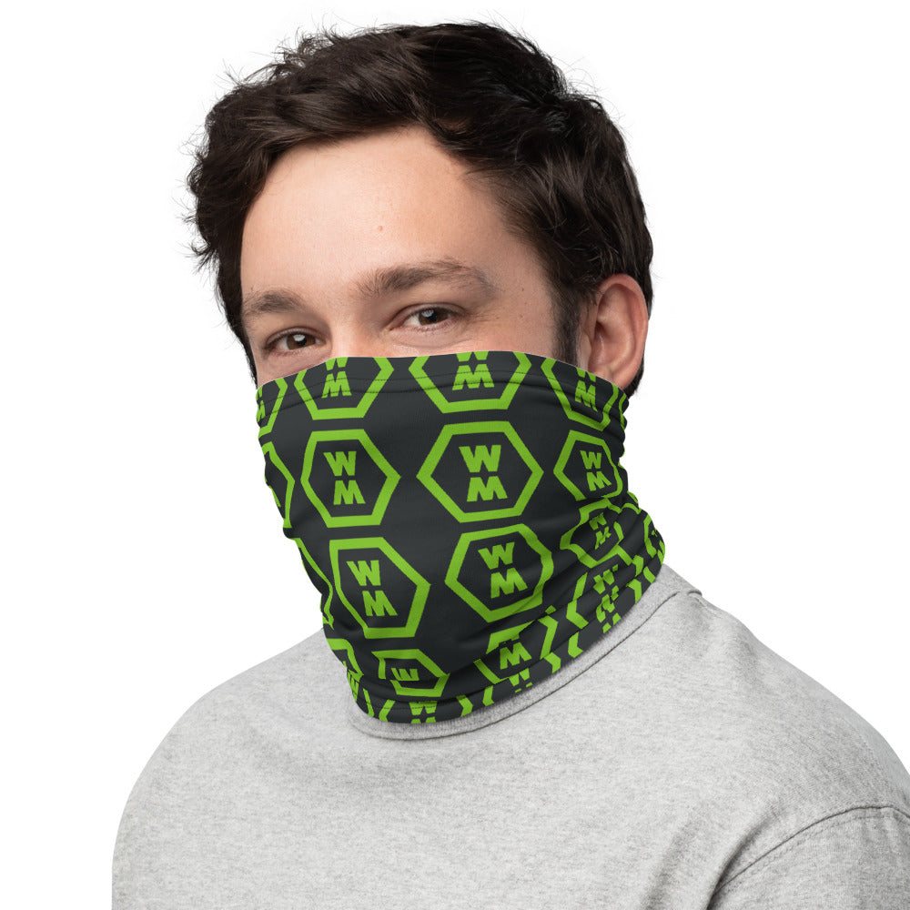 Black & Green Neck Gaiter