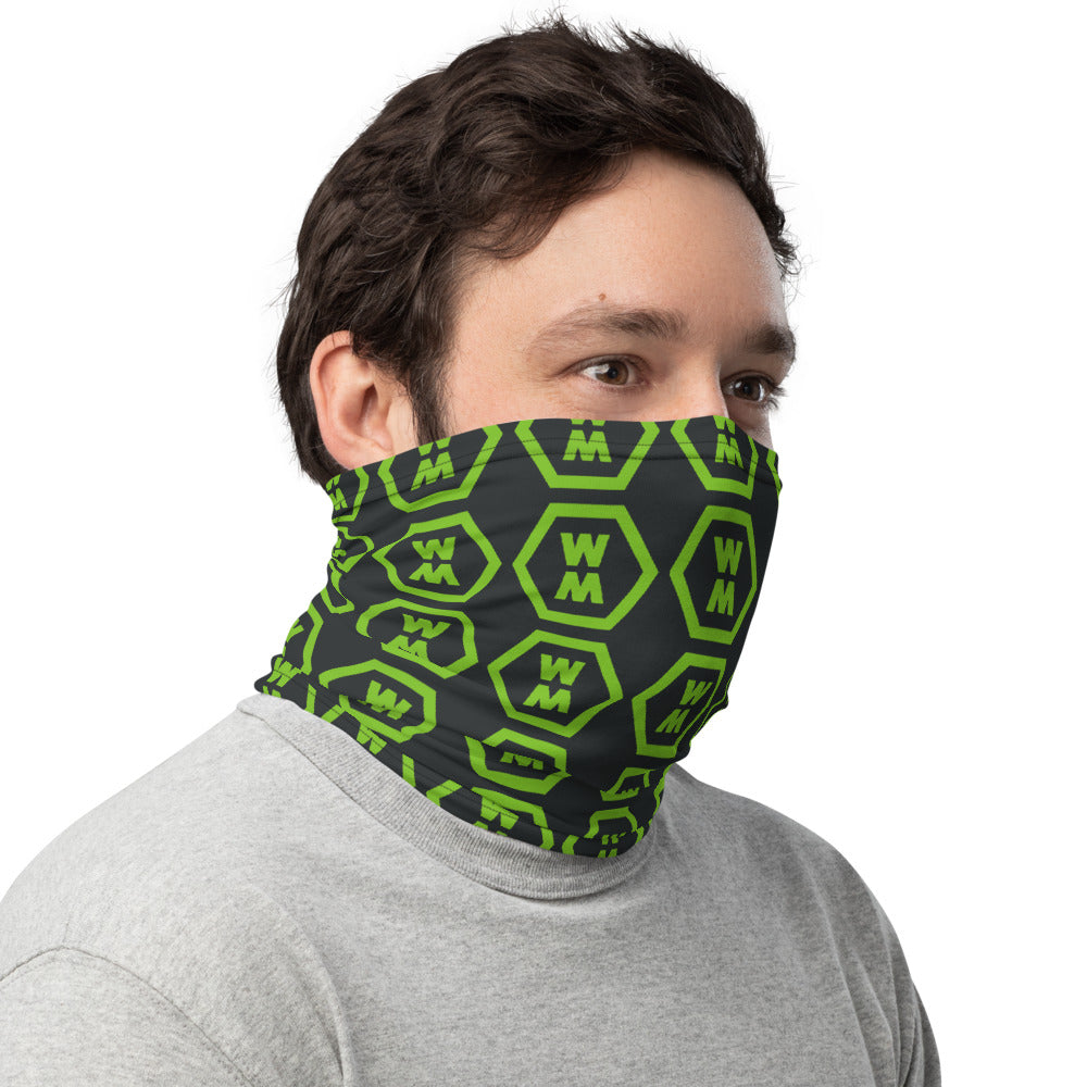Black & Green Neck Gaiter
