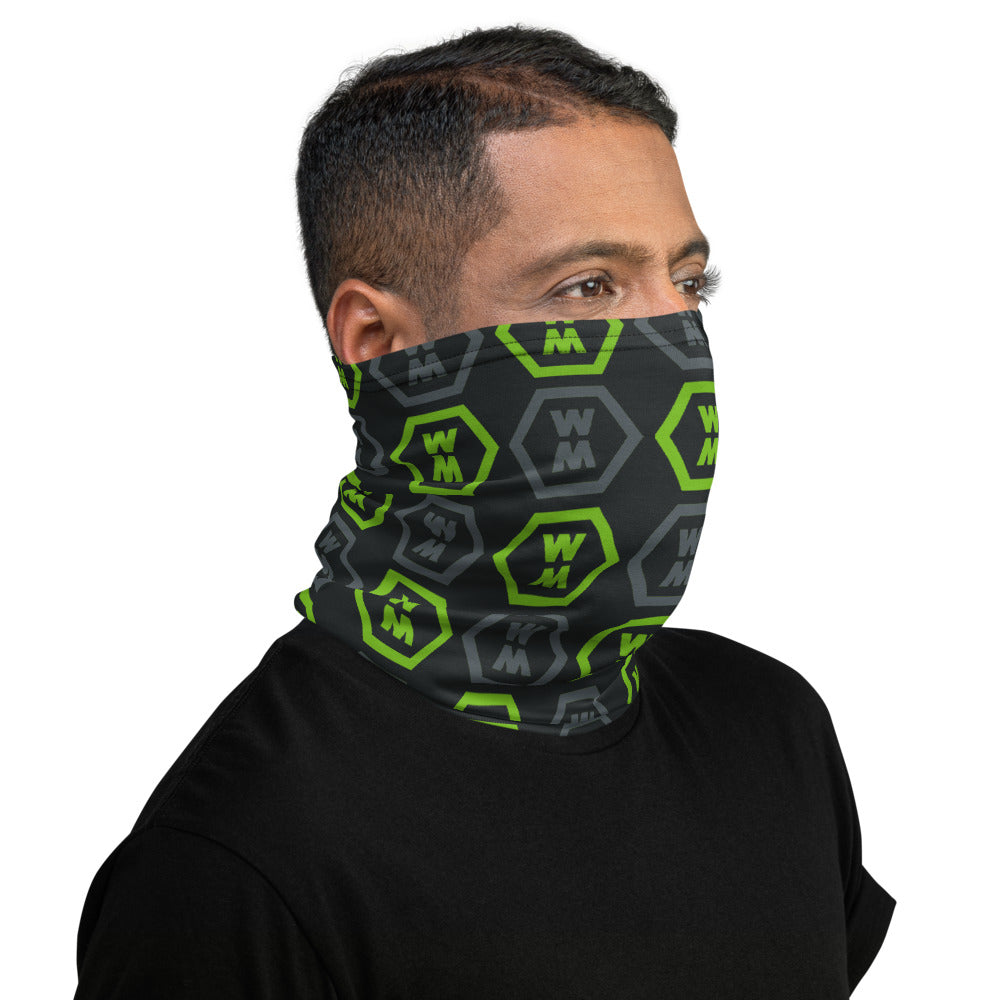 Black & Green Neck Gaiter