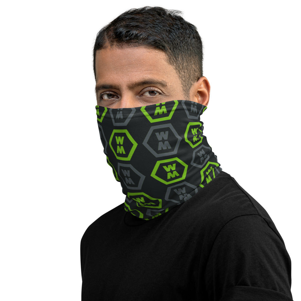 Black & Green Neck Gaiter