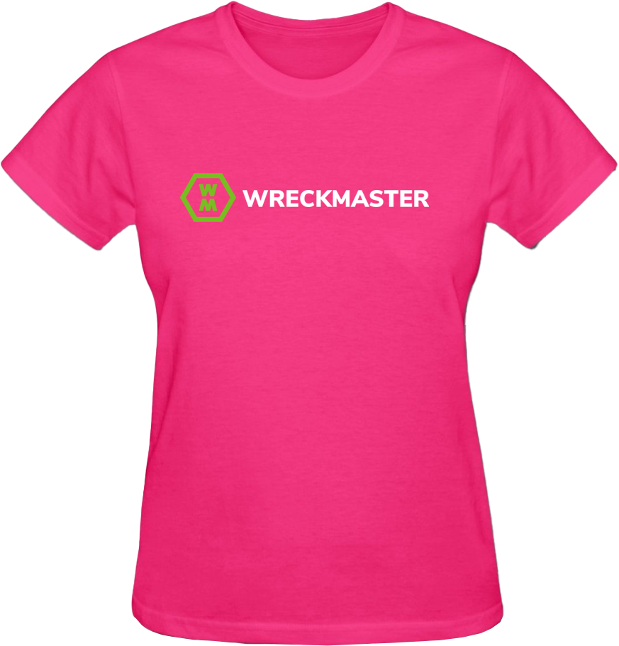 WreckMaster Pink T-Shirts New Logo