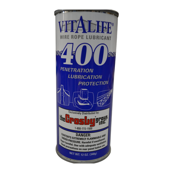 Vitalife Wire Rope Lubricant 12 oz can WreckMaster Vitalife Wire Rope Lubricant 12 oz can WreckMaster